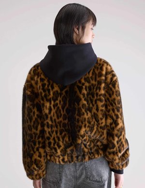 Bellerose enora jacket - animal print detail
