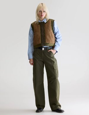 Bellerose jensa gilet - khaki side