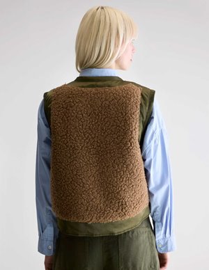 Bellerose jensa gilet - khaki detail