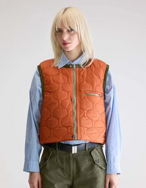 Bellerose jensa gilet - khaki back