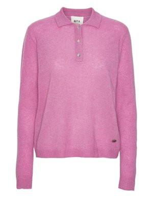 Beta Studios kassandra polo jumper - pink back