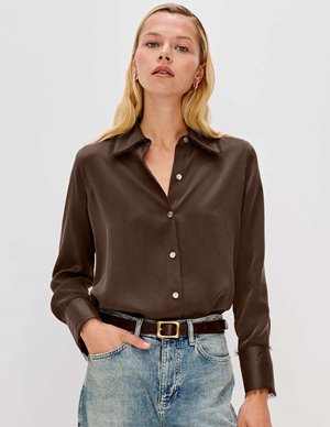 Rails abbey blouse - espresso detail