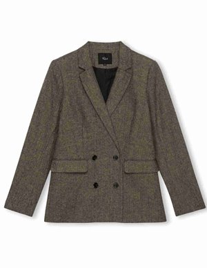 Rails jac jacket - camel herringbone detail