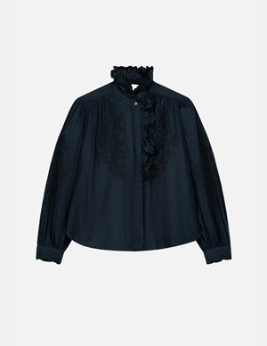 Louise Misha cora shirt - black model