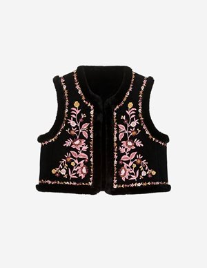 Louise Misha renee gilet - black back
