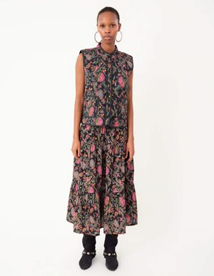 Lollys Laundry cairoll gilet - black detail