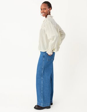 Lollys Laundry gemmall shirt - cream side