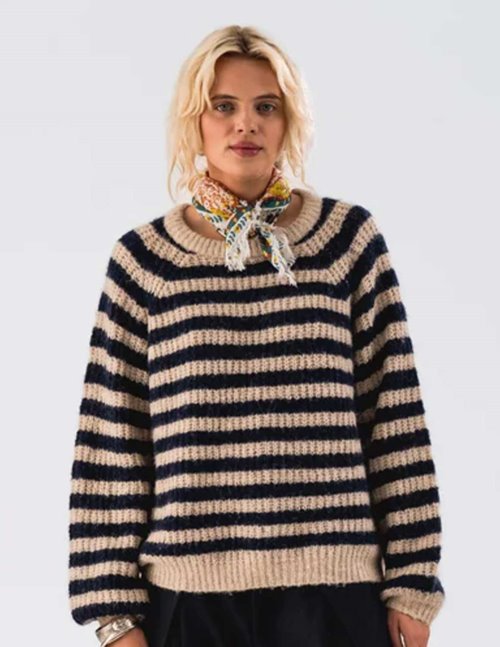 Lollys Laundry binall jumper - navy stripe