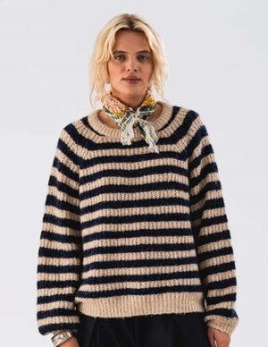 Lollys Laundry binall jumper - navy stripe