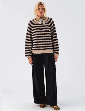 Lollys Laundry binall jumper - navy stripe detail