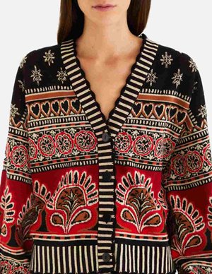 Farm Rio ainika cardigan - black back