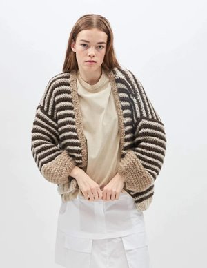 Dawn X Dare luisa cardigan - mocca side