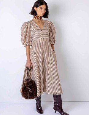 Vivere by Savannah Miller mila dress - brown stripe