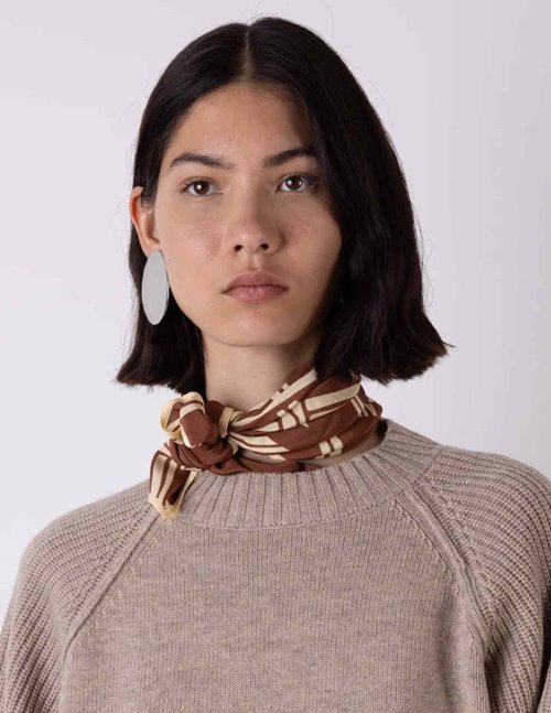 Vivere by Savannah Miller trellis scarf - caramel