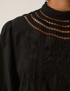 Des Petits Hauts ethan blouse - black detail