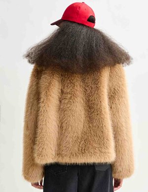 Essentiel Antwerp ijacket faux fur jacket side