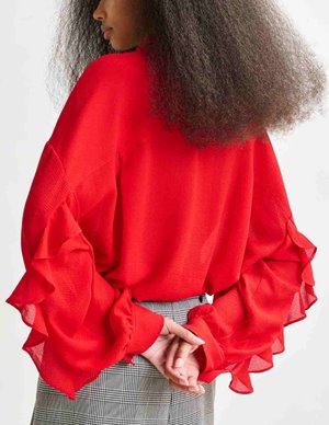 Essentiel Antwerp ifire shirt - red side