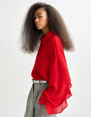 Essentiel Antwerp ifire shirt - red detail