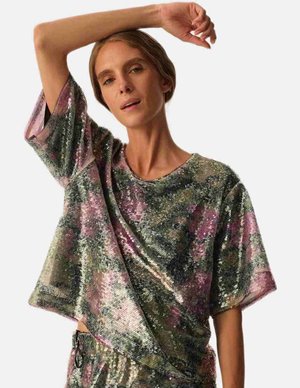 Des Petits Hauts honoree sequin top - multi back