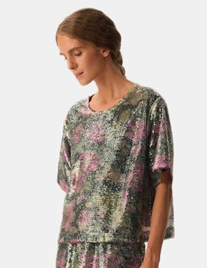 Des Petits Hauts honoree sequin top - multi
