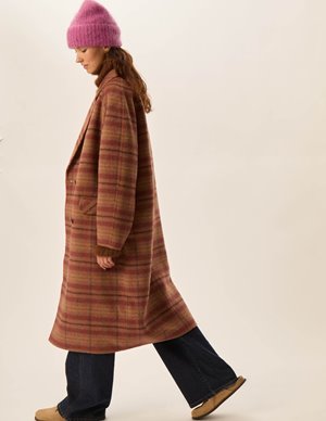 Des Petits Hauts yamanon coat - check side