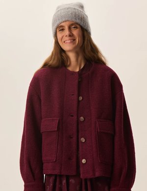 Des Petits Hauts isadora jacket - burgundy