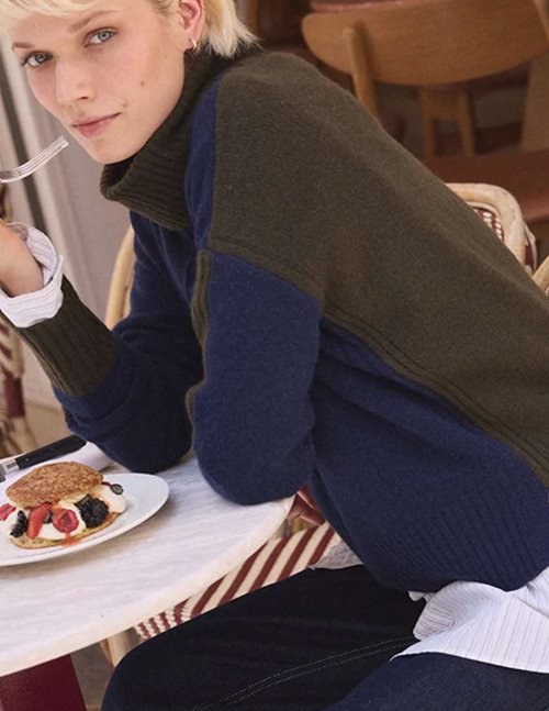 Absolut Cashmere candace jumper - navy combo