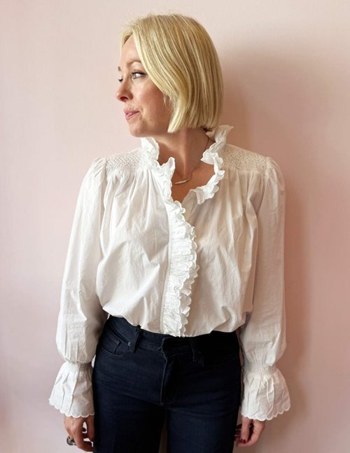 Feeka yasmina blouse - white