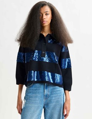 Essentiel Antwerp illuminati shirt - navy