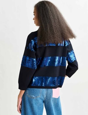 Essentiel Antwerp illuminati shirt - navy side