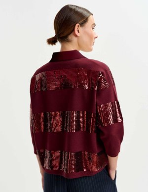 Essentiel Antwerp illuminati shirt - mauve side