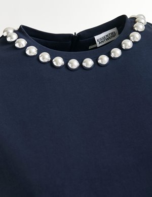 Essentiel Antwerp intenso t - shirt - navy detail