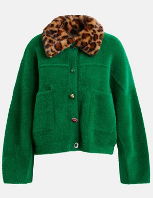 Essentiel Antwerp intention jacket - green back