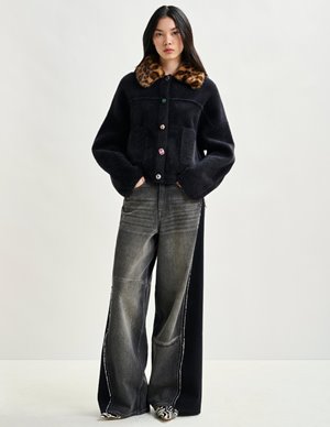 Essentiel Antwerp intention jacket - black detail