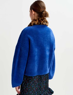 Essentiel Antwerp intention jacket - blue model