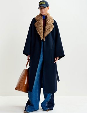 Essentiel Antwerp irno coat - navy