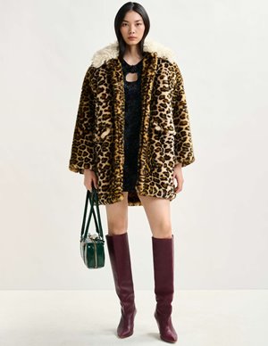 Essentiel Antwerp ileopard coat - leopard side