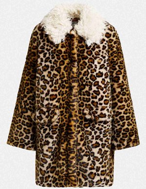 Essentiel Antwerp ileopard coat - leopard back