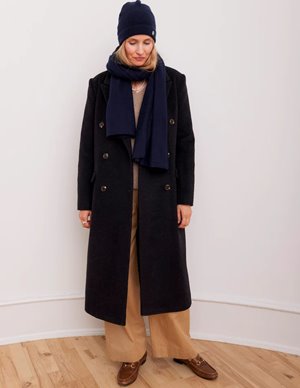 Beta Studios astrid beanie hat - navy back