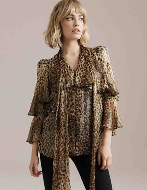 Queens of Archive bea blouse - animal print
