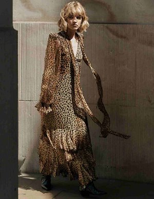 Queens of Archive farrah dress - animal print