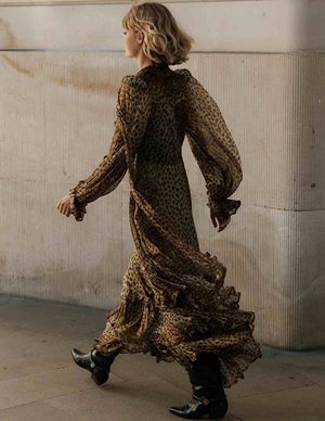 Queens of Archive farrah dress - animal print detail