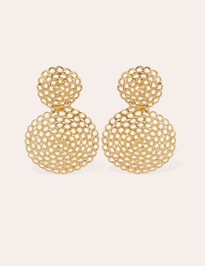 Gas Bijoux onde gourmette earrings large - gold