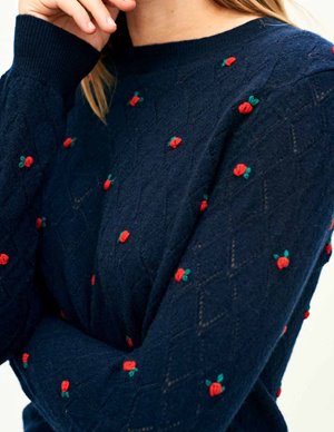 Jumper 1234 fancy crew - navy side