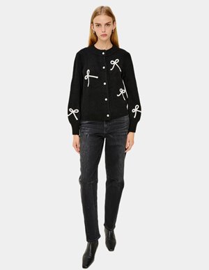 Rails francesca cardigan - black detail