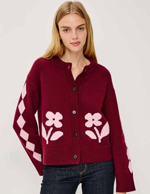 Rails mavie cardigan - garnet
