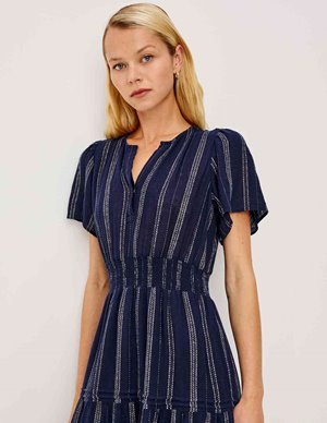 Rails cannes dress - marina stripe side