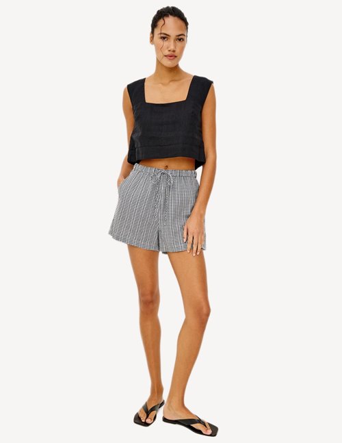 Rails Jenner shorts - black gingham