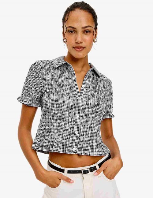 Rails Alton top - black gingham