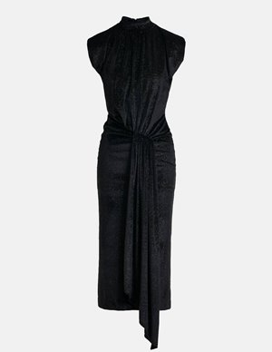 Essentiel Antwerp inche velvet dress - black back